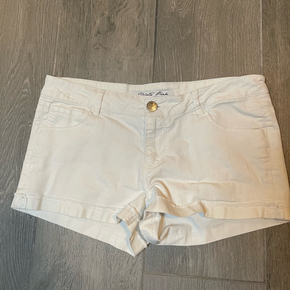 White denim shorts size 11